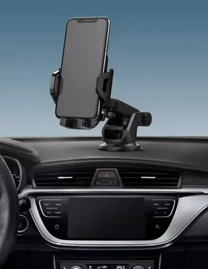 Support Voiture Flexible à Succion Super Puissante, 360° Réglable, Compact et Léger (178g), Noir